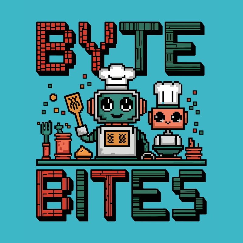 Byte Bites – Cute Pixel Robot Chefs Cooking Up Fun