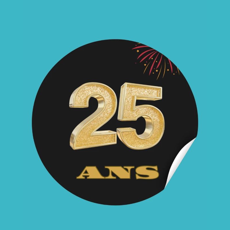 25 ans d’éclat – Un sticker