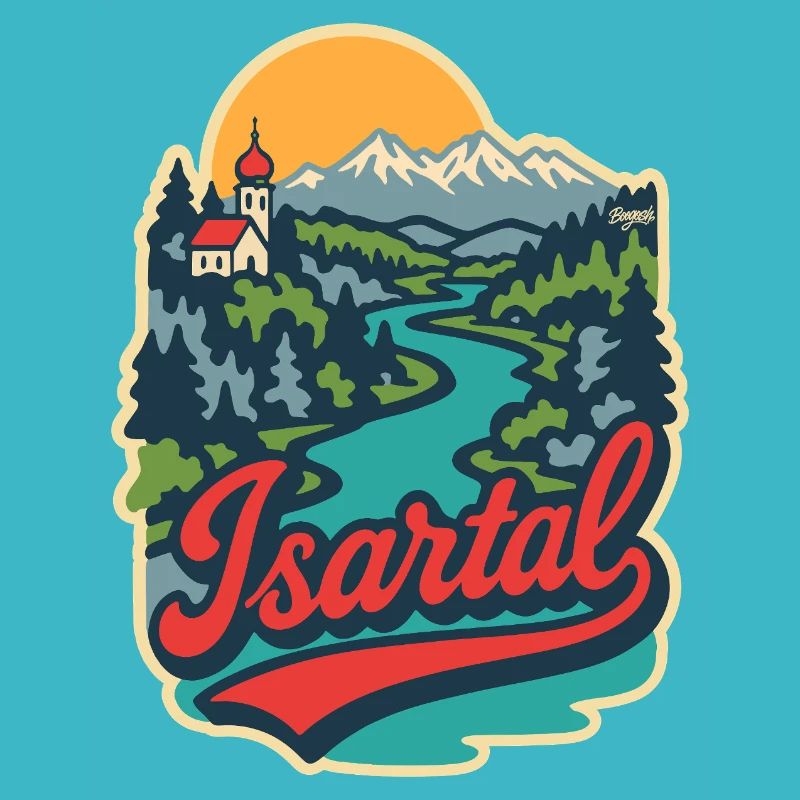 Isartal in Oberbayern  
