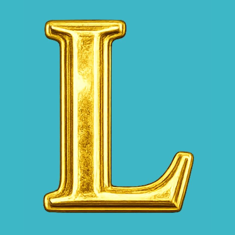 Golden L Monogram