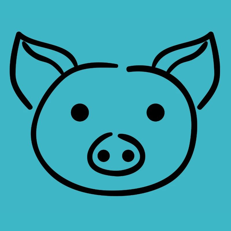 Pig - line drawing