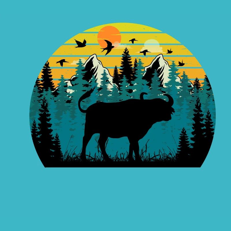 bison Sunset