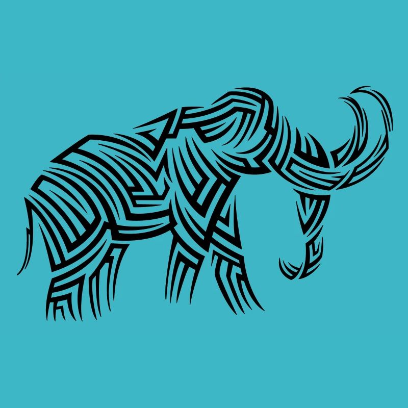 Mammoth Tribal Tattoo