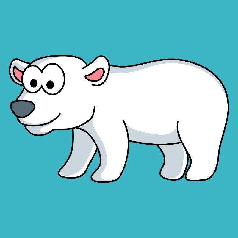 Eisbär Comic Tier