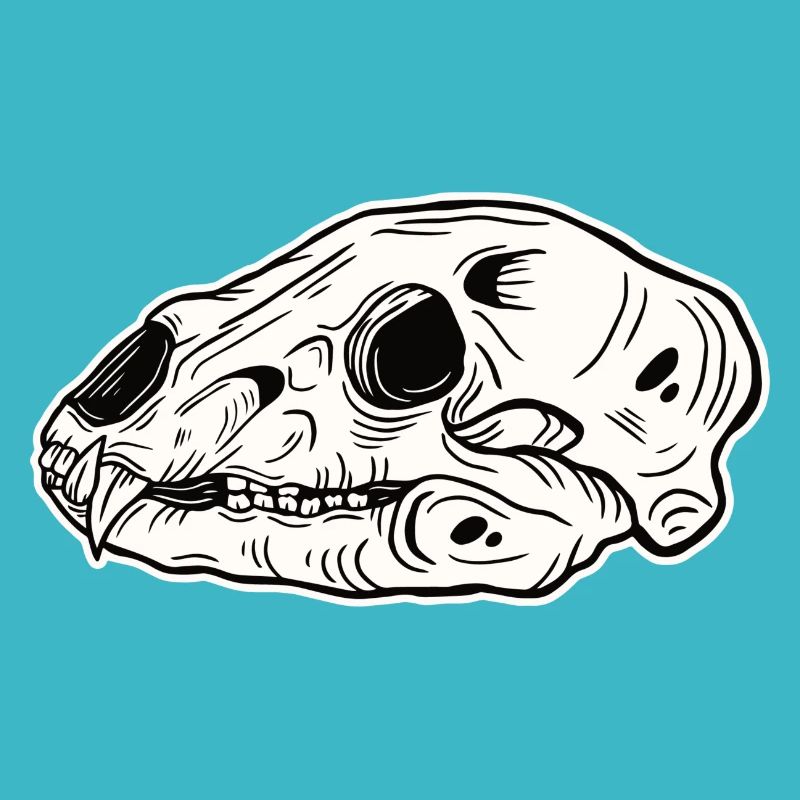 Schädel Skelett Skull Horror Halloween Geschenk