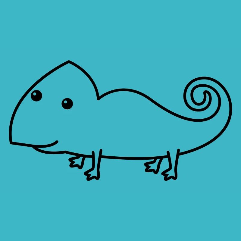 Chamäleon Comic Tier