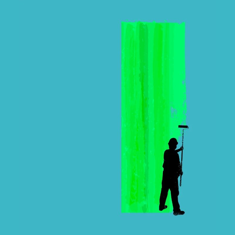 Peignez le mur en vert