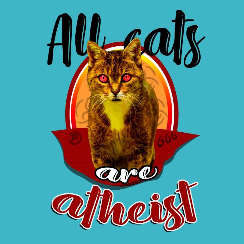 Cat atheist Lucifer