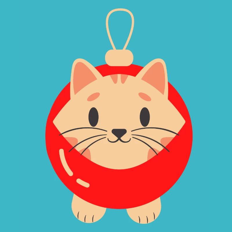 Chat drôle cadeau noël chat propriétaire
