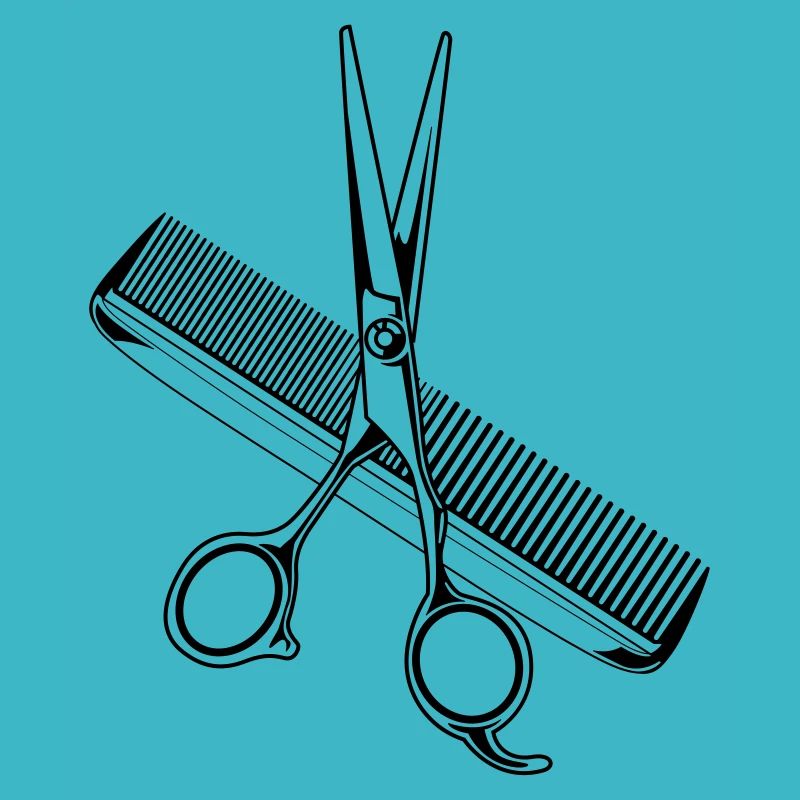 scissors comb stylist icon
