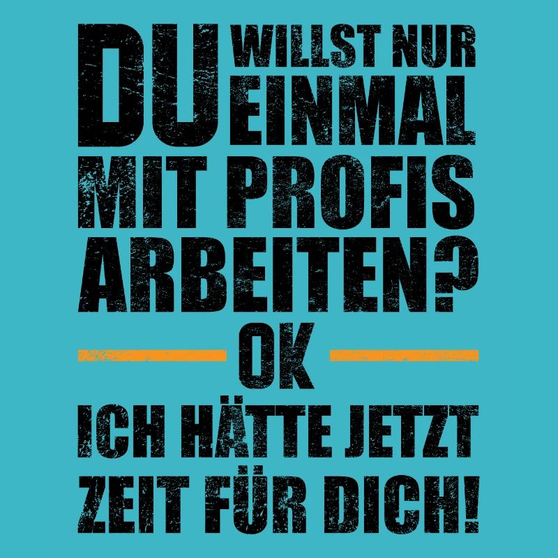 Einmal mit Profis arbeiten
