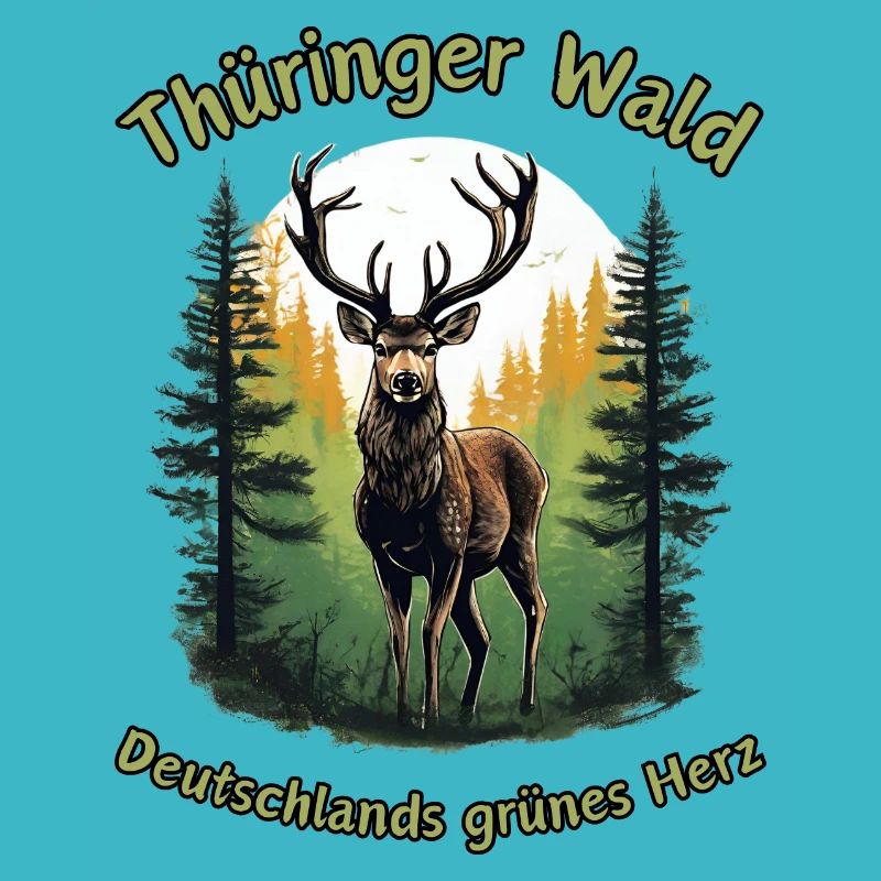 Thüringen-Deutschlands grünes Herz-Hirsch