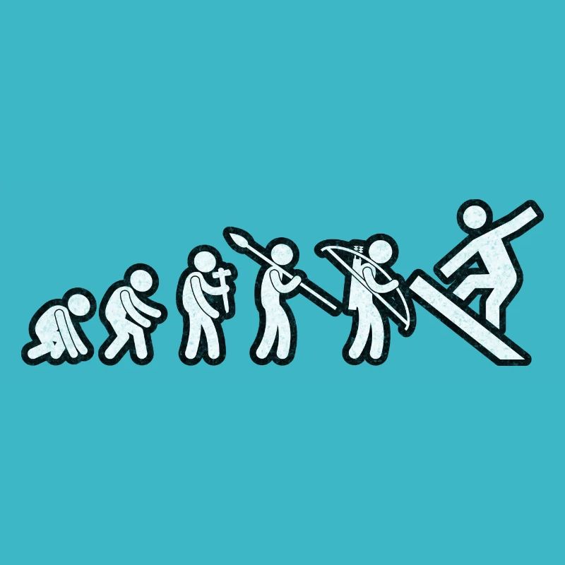 Evolution Snowboard Blanc Grunge