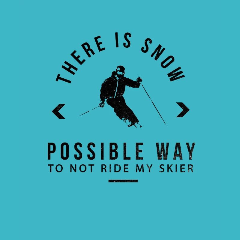 Ski ski hare ski holiday winter vacation gift
