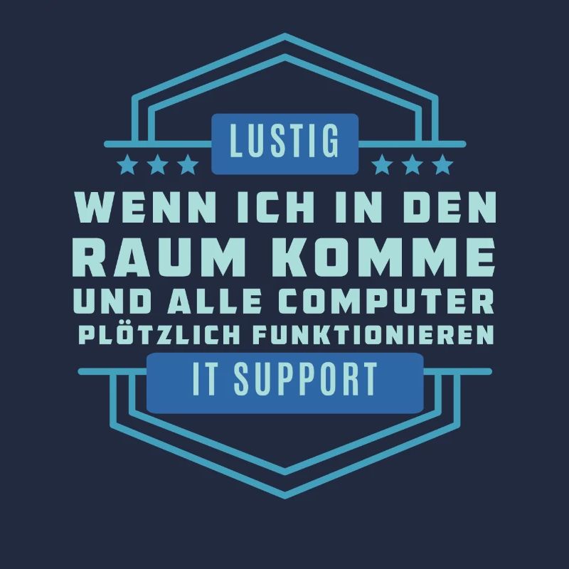 Lustigen Technologiespruch - Tech Support