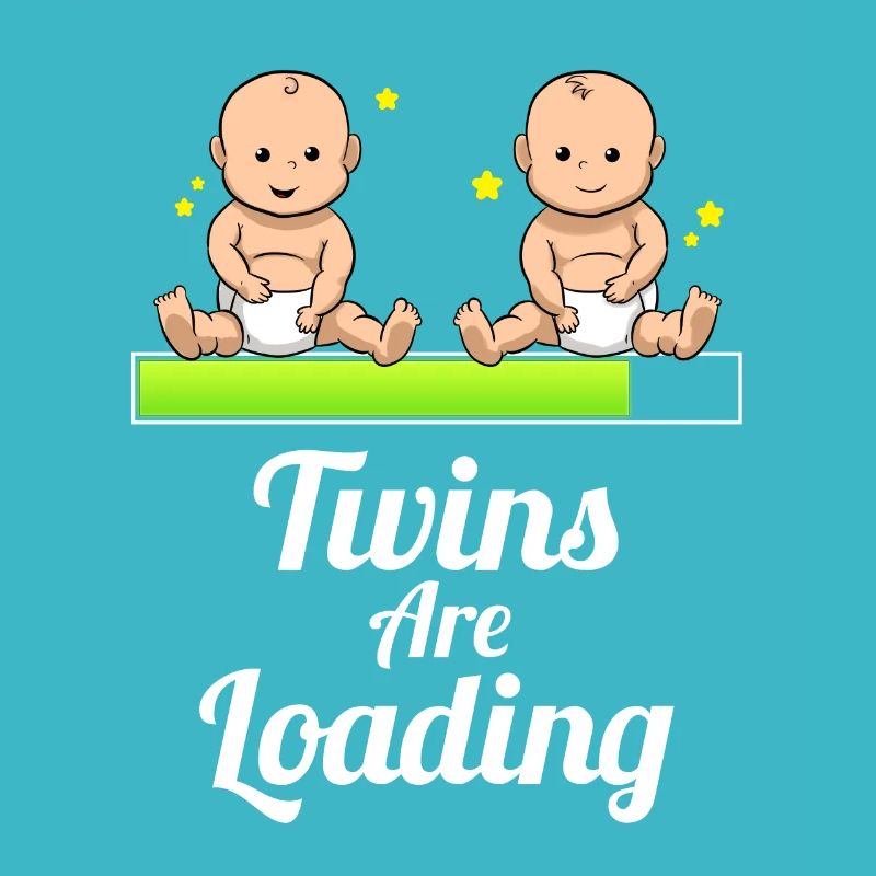 Twins are loading Zwillinge Schwangerschaft