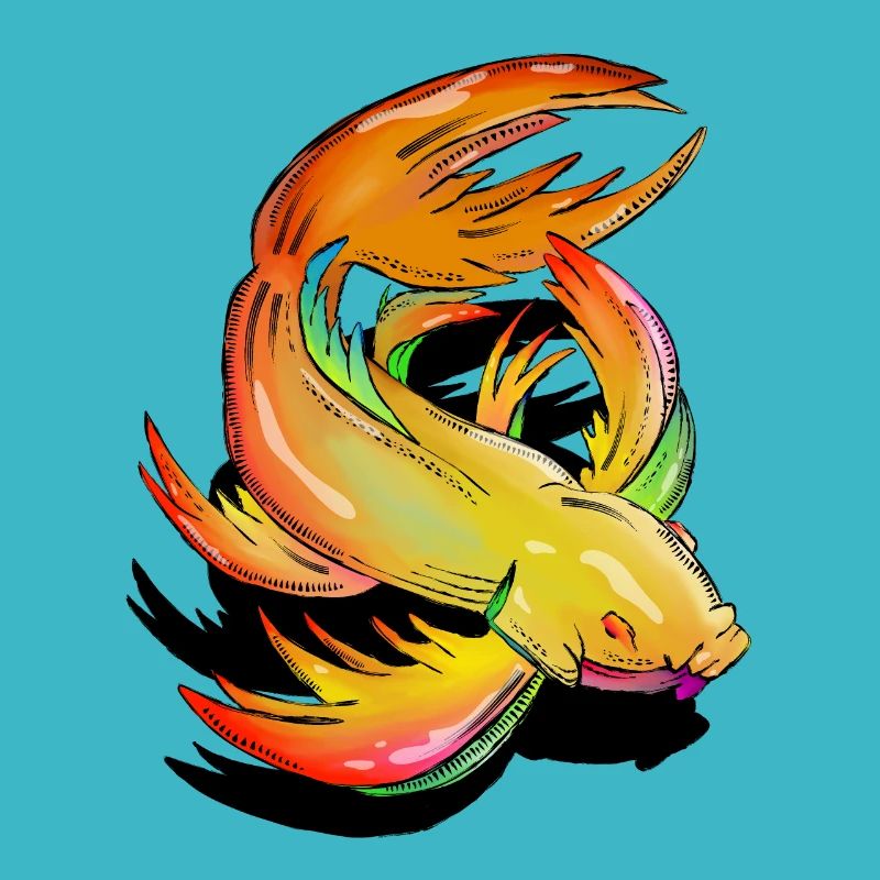 Colourful Koi Fish