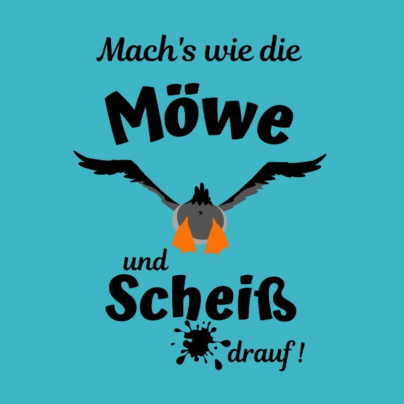 Ostsee Fun-Mach's wie die Möwe und Scheiß drauf
