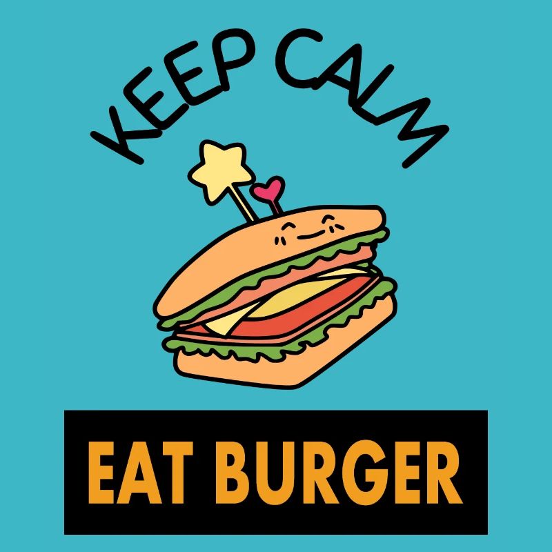 Les hamburgers de restauration rapide mangent une idée cadeau de hamburger