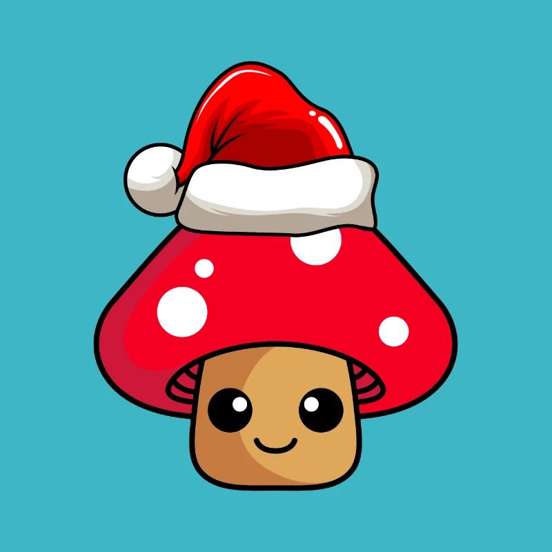 Mushroom Christmas Comic Xmas
