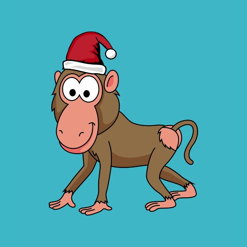 Monkey affe Weihnachten