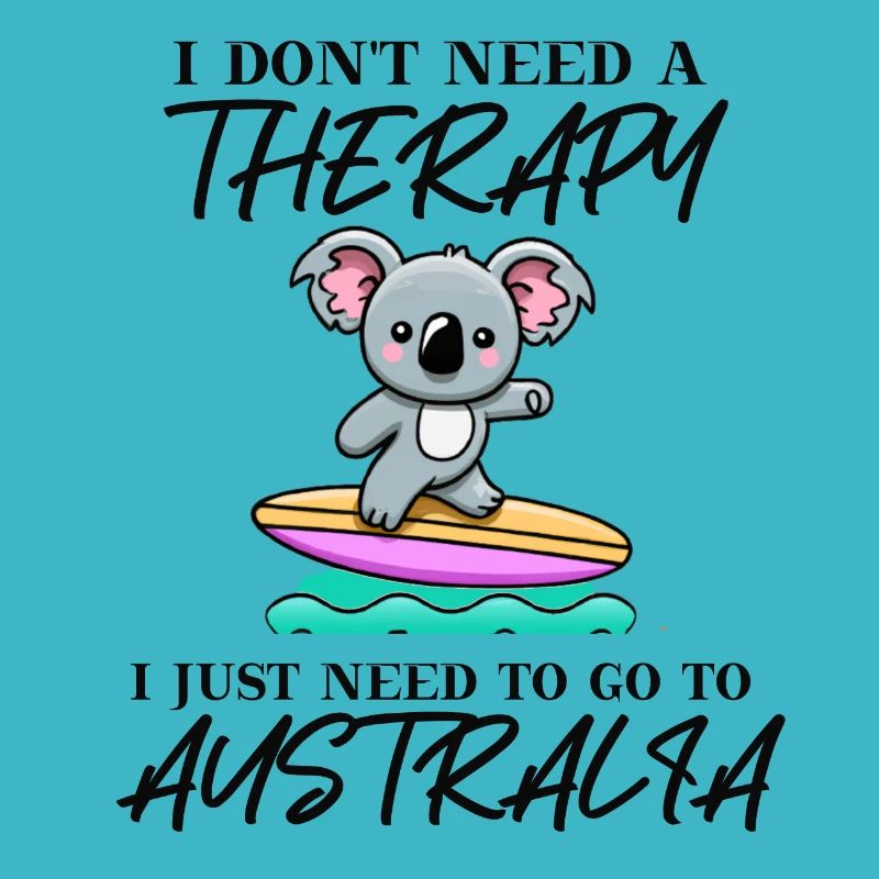 Australien Koala süß Geschenkidee surfen