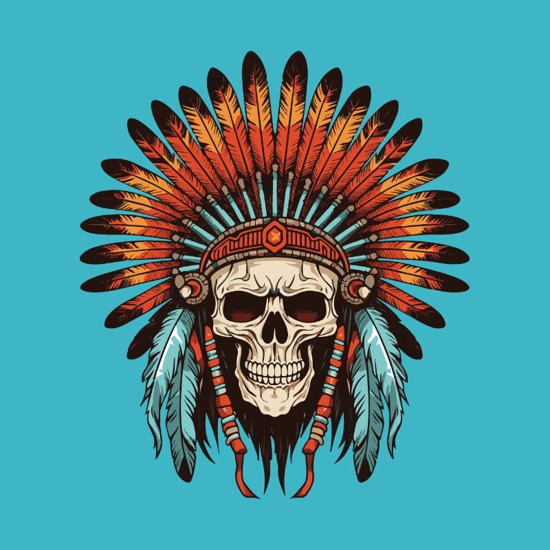 Apache Indian Chief Skull