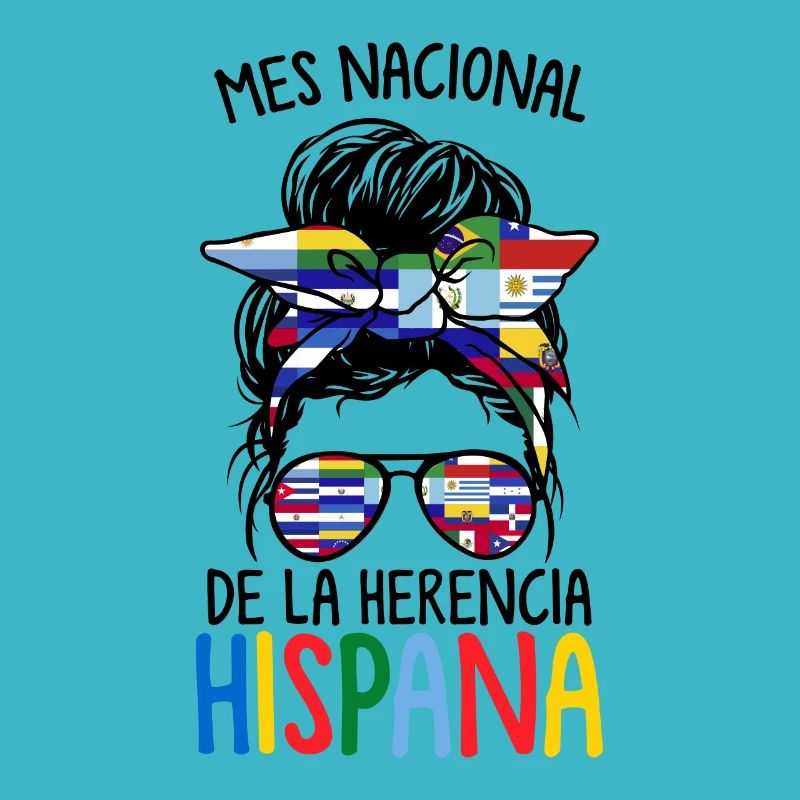 Mes Nacional De La Herencia Hispana Messy Bun
