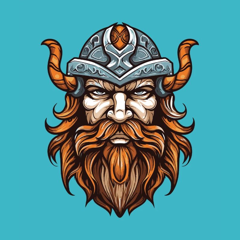 Wikinger Kopf Krieger