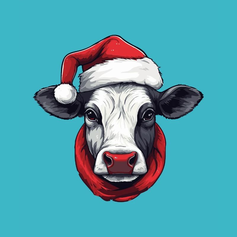 Kuh Weihnachten Tier Kopf