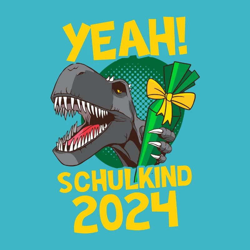Yeah! Schulkind 2024 Dino Einschulung