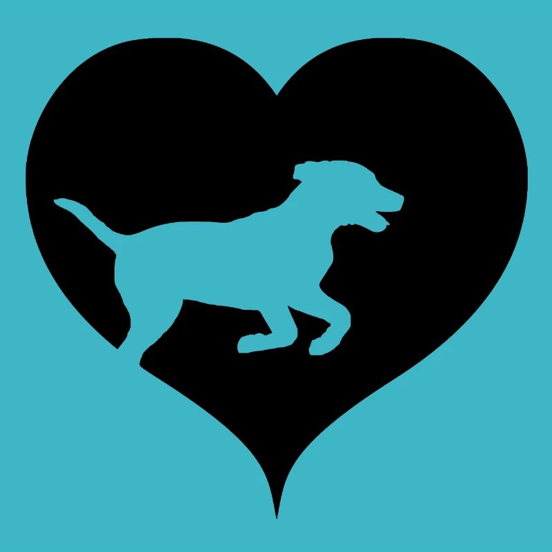 Hunde mit Herz schwarz
