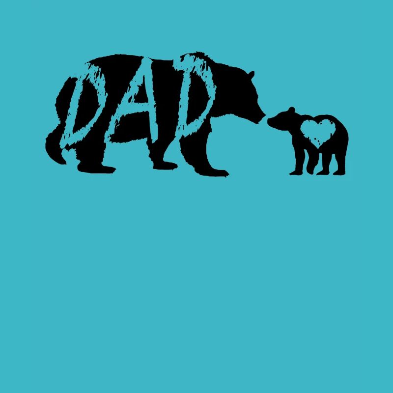 Dad and Baby Bear Papa 2019 Bär Kind Geschenk