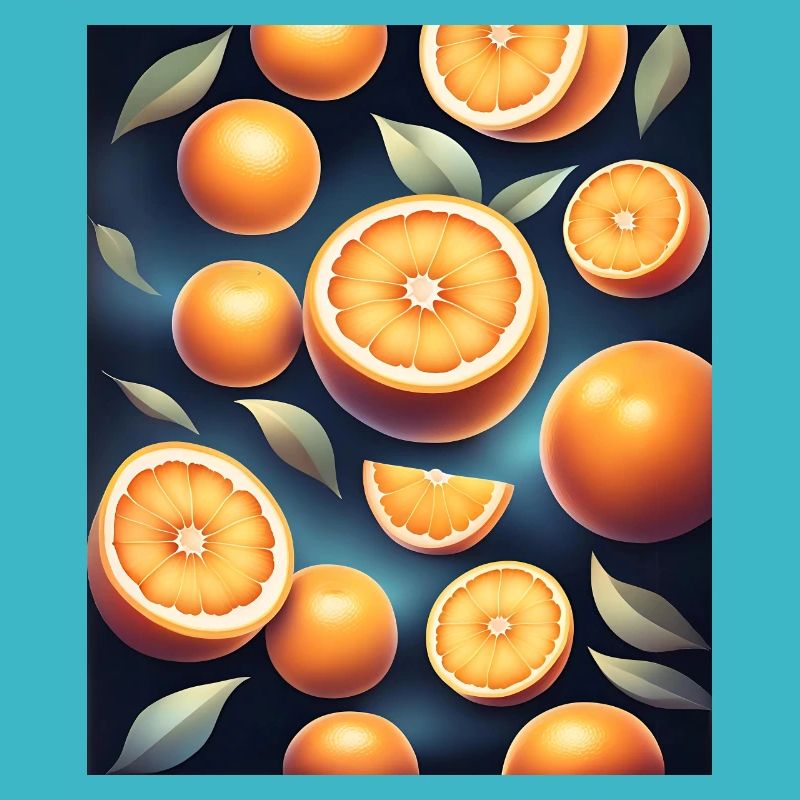 Fresh oranges design