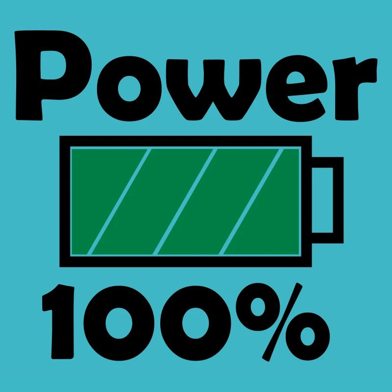 Puissance 100 % avec l’icône de la batterie complète