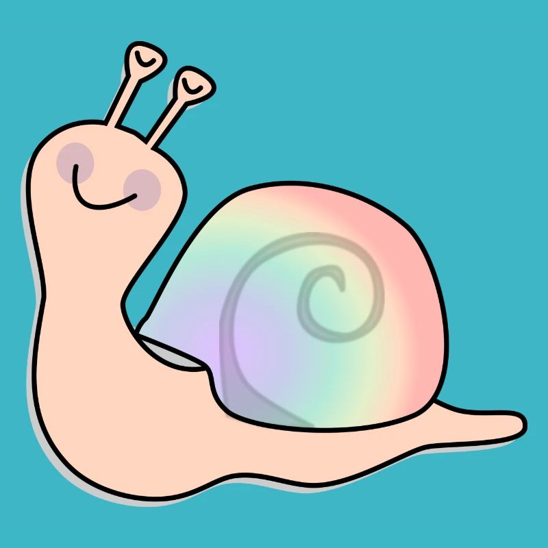 Regenbogen Schnecke