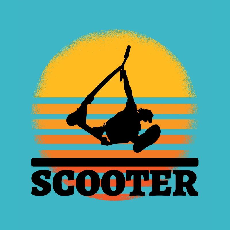 Scooter sunset