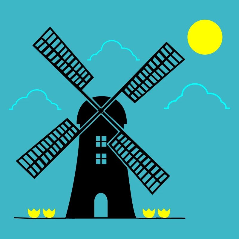 windmill landscape
