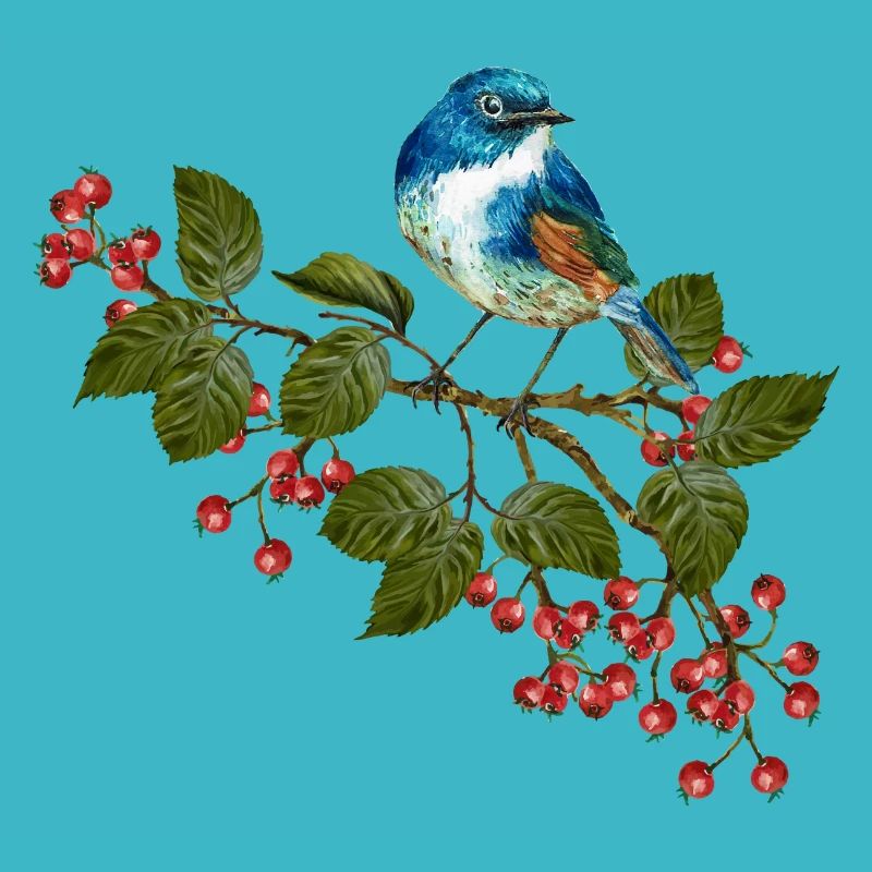 Bunter Vogel