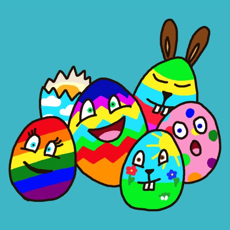 colorful Easter design