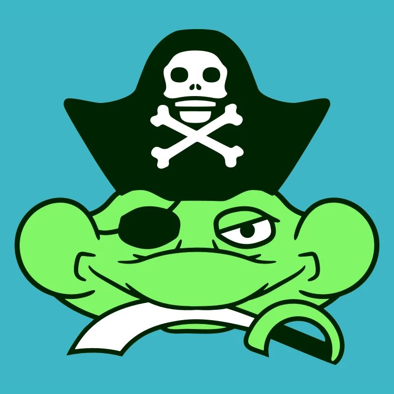 Frog Captain Cap Toad Funny Comic Cartoon