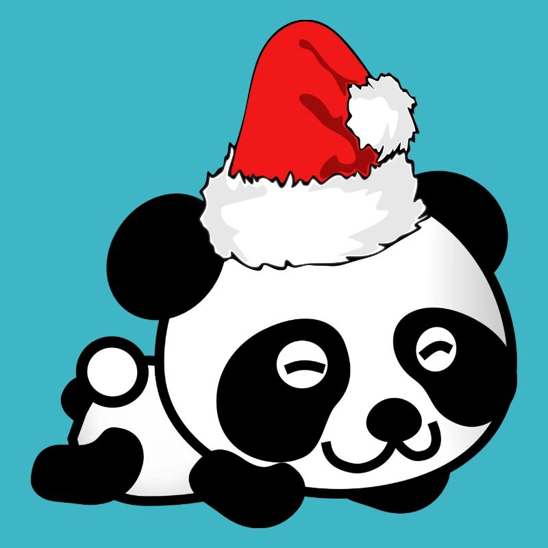 Panda Weihnachten süßer Pandabär Advent