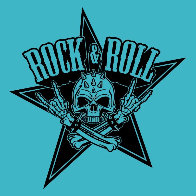 Rock and roll skull - Tête de mort