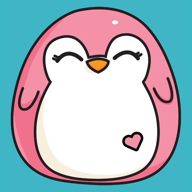 Rosa Pinguine Süß Komisch