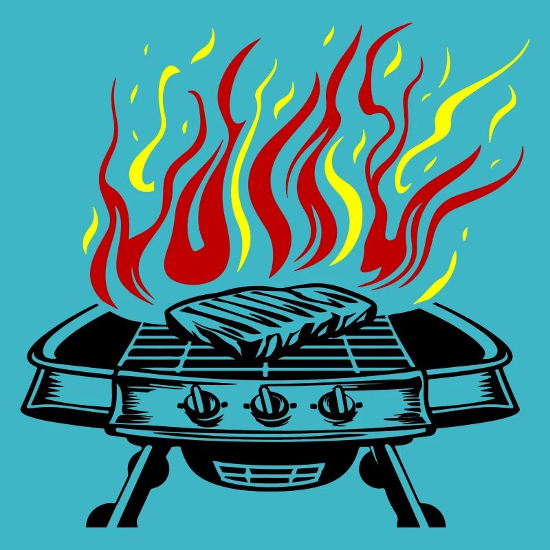 Grill Symbol Logo Feuer Grillen