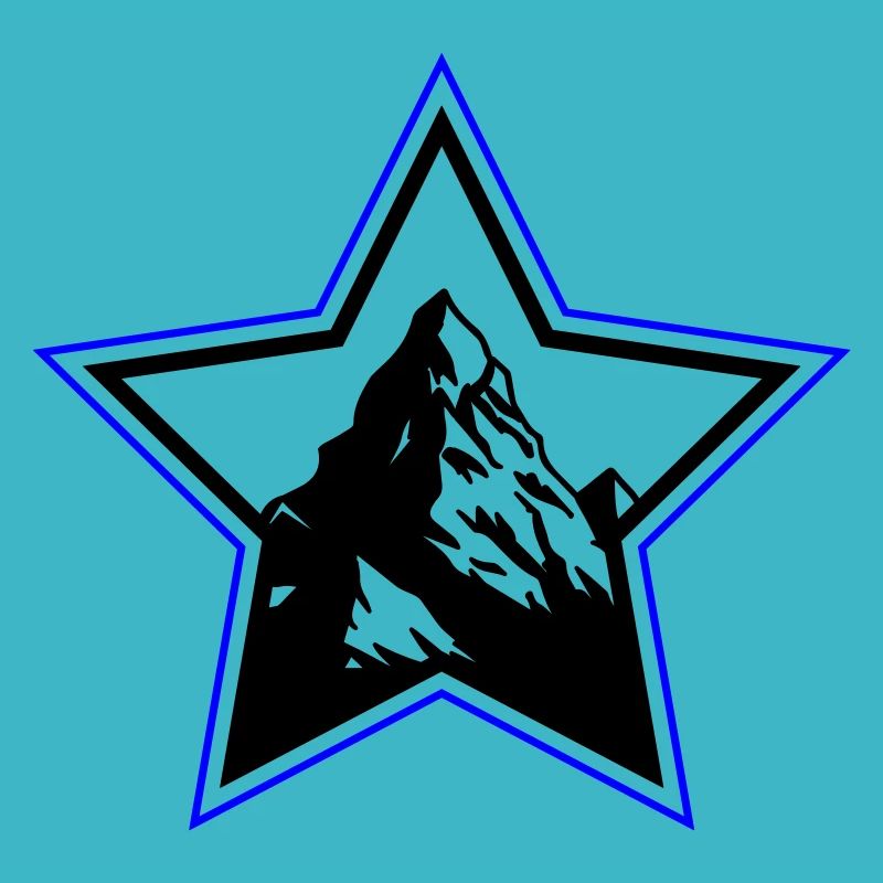 Berge Symbol Stern