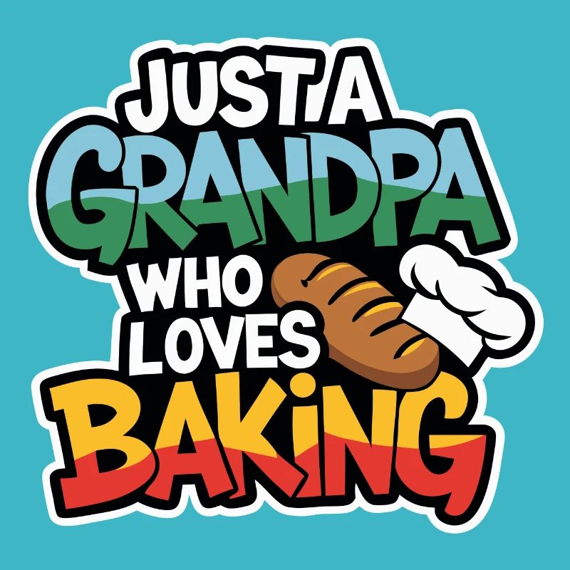 Papi est boulanger, notre papy aime cuisiner