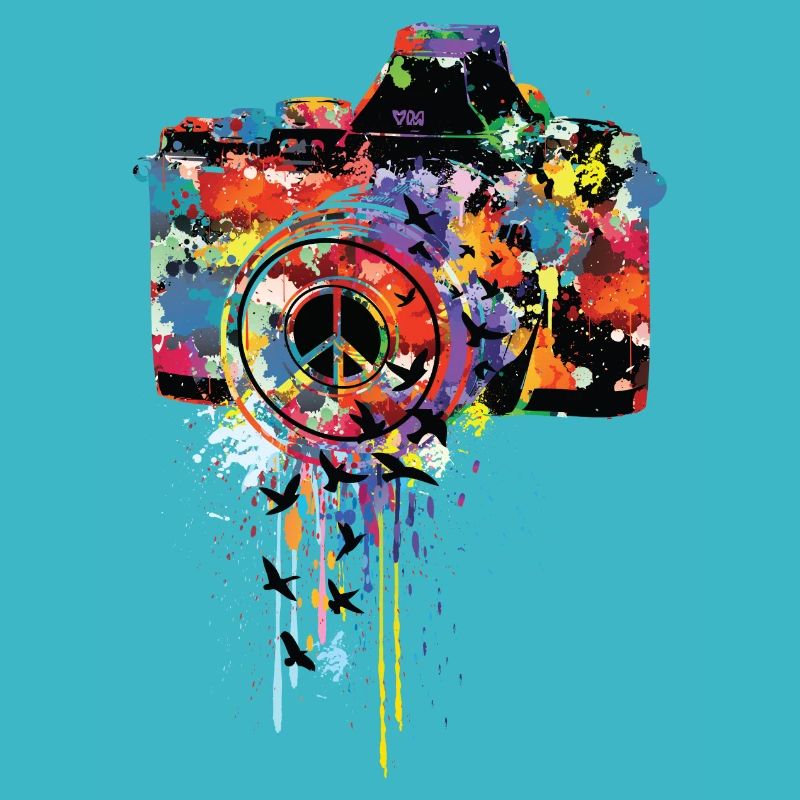 splattered camera