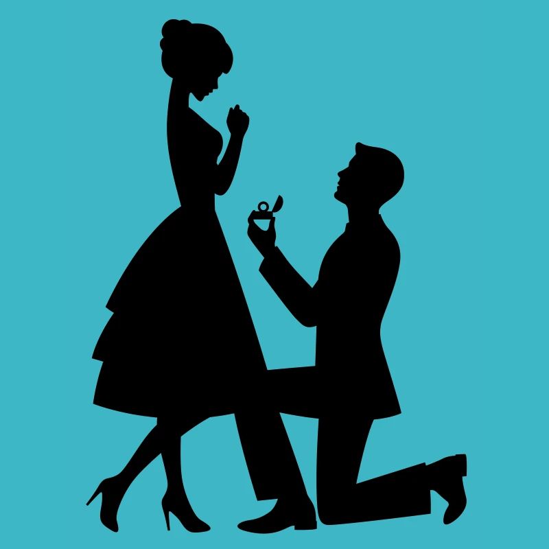 A man makes a marriage proposal