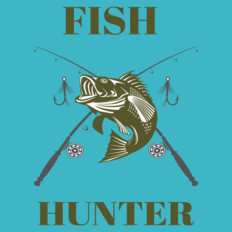 Fish Hunter Tshirt Angler Gift